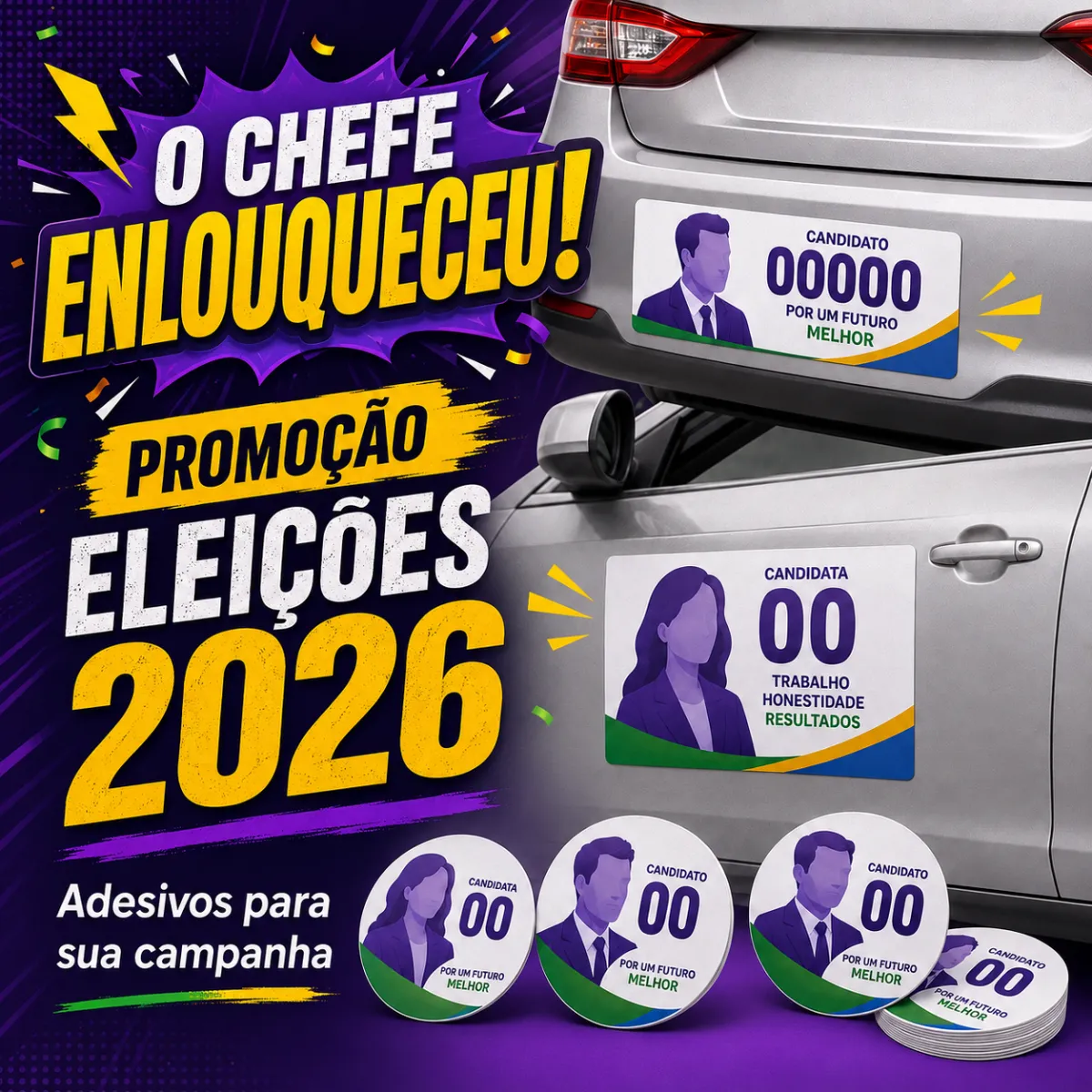 adesivos para eleição