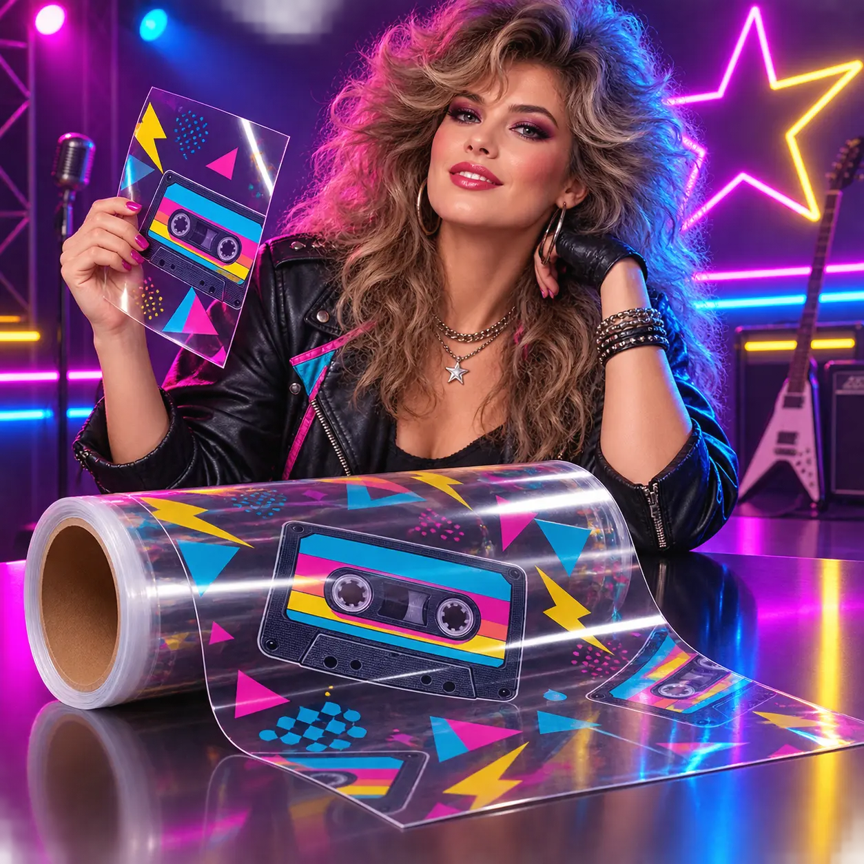 Adesivo Transparente Brilho – Bobina de 1,00 m